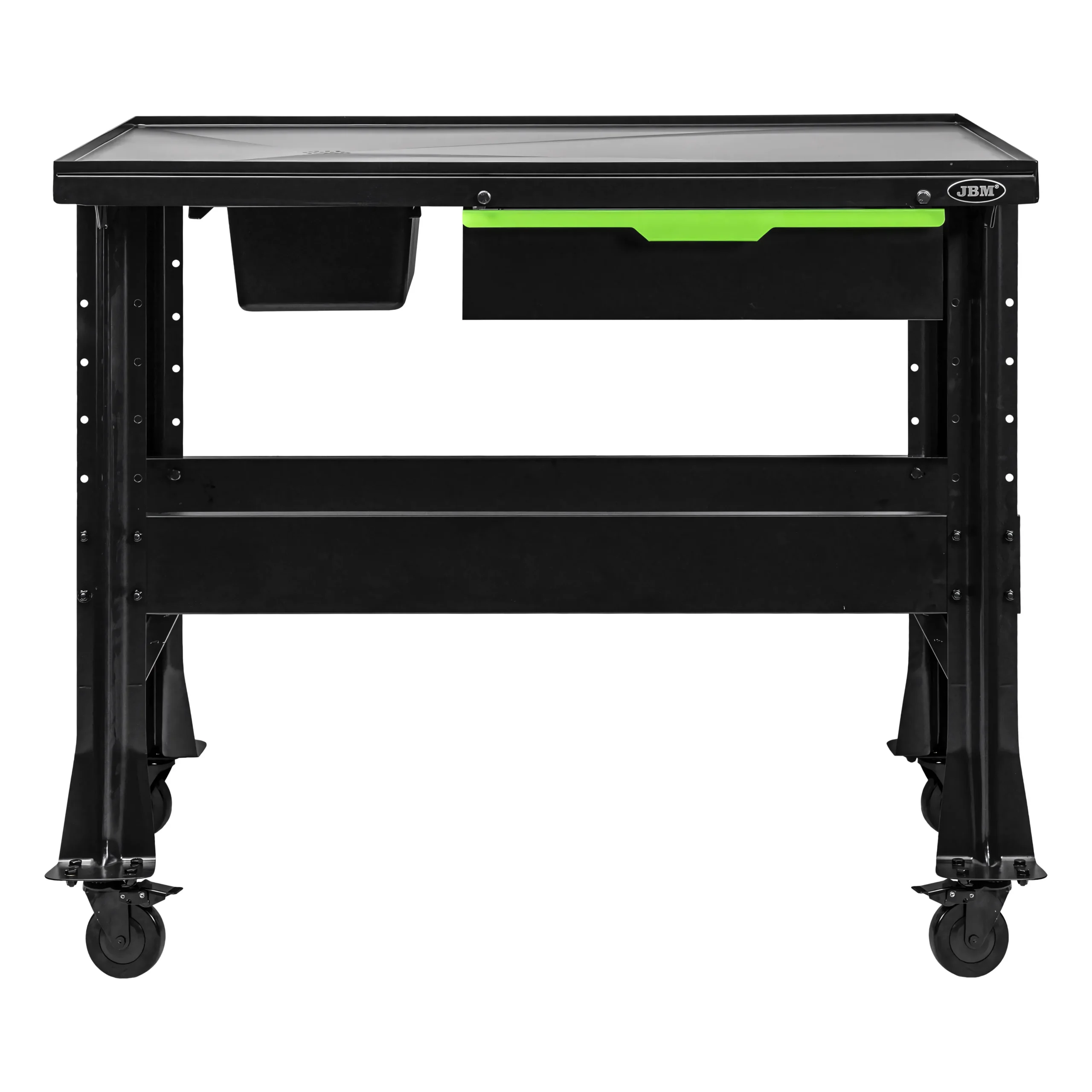 Mesa de trabajo móvil con sistema de drenaje, depósito y cajón portaherramientas JBM 55097