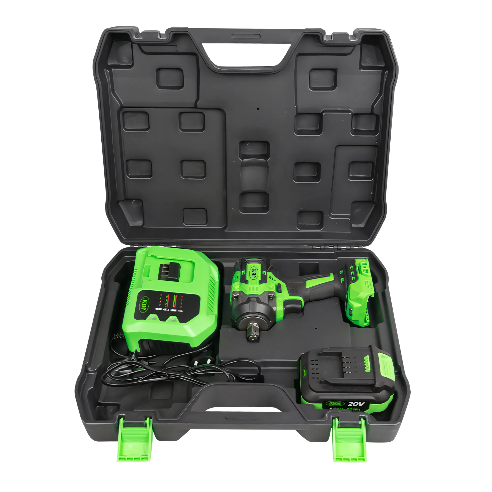 Pistola de impacto brushless a batería 1/2" 800nm con maletín JBM 60046C
