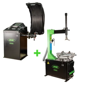 54582 equilibradora digital de ruedas + 54581 desmontadora de neumáticos semiautomática JBM SERIE583