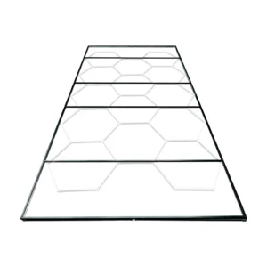 Set de luces LED hexagonales para techo con kit de soporte metálico JBM SERIE618