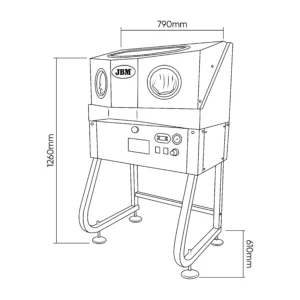 Máquina limpiadora de piezas con termostato 14l JBM 54342 - Imagen 6