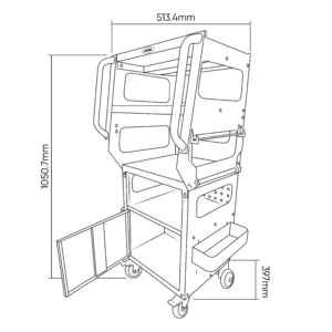 Carro para diagnóstico JBM 54388 - Imagen 6