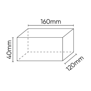Alternative view of Taco de goma para elevador 160x120x40mm JBM 54351