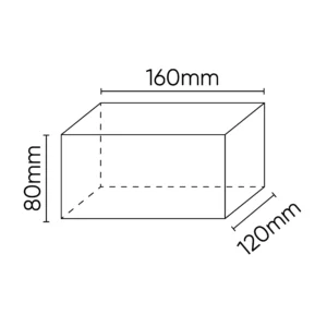 Alternative view of Taco de goma para elevador 160x120x80mm JBM 54353