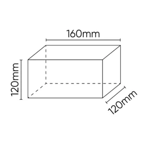 Alternative view of Taco de goma para elevador 160x120x120mm JBM 54354